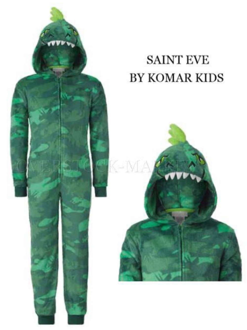 Camo Dinosaur Hooded Onesie Costume